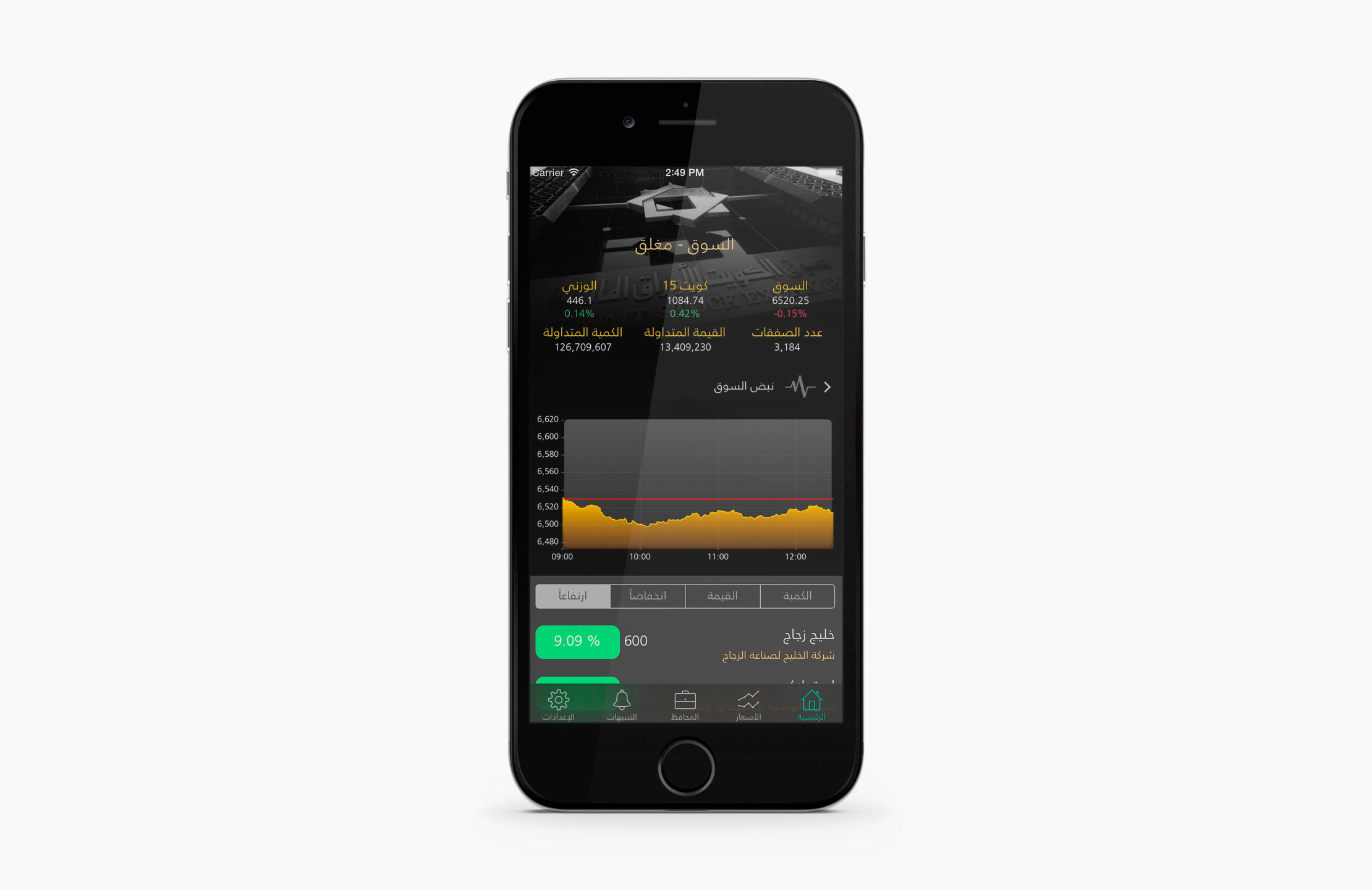 KSE app market view