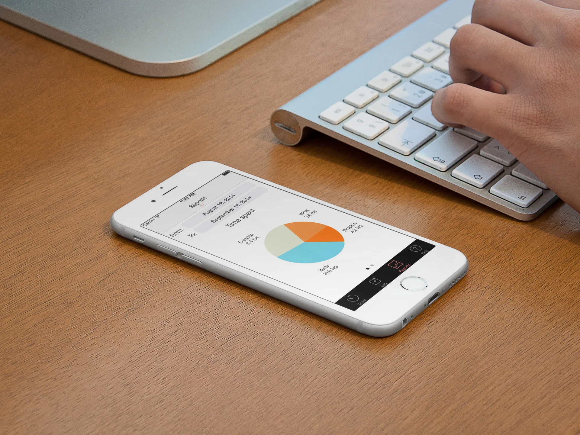 Timer Pro app in use